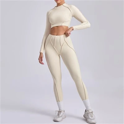 Yoga aeistéitiúil tríthoiseach Socraigh bodysuit do mhná