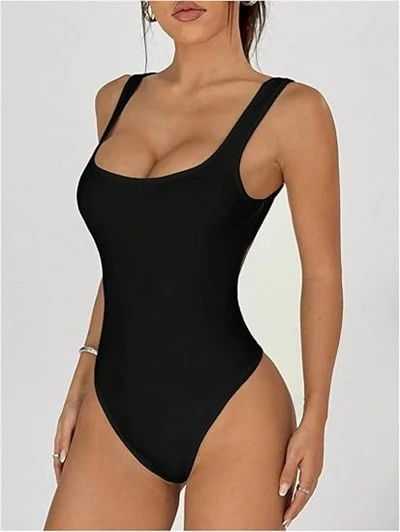 Mná Sexy Backless Bodysuit Sexy Cearnóg Muineál sleeveless